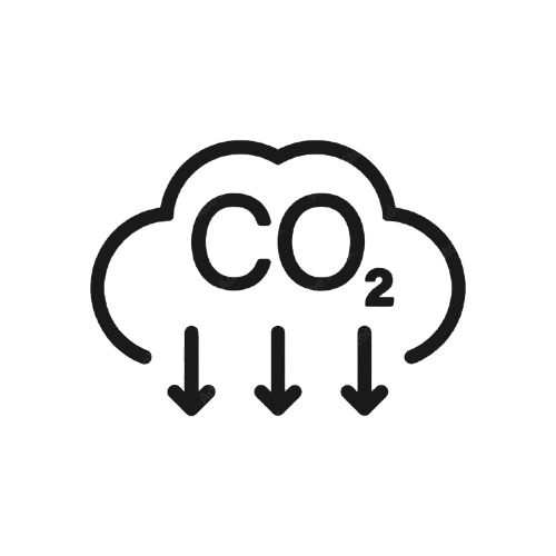 CO2 emission reduction icon